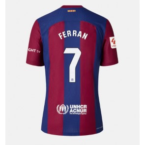 Barcelona Ferran Torres #7 Dámské Domácí Dres 2023-24 Krátký Rukáv